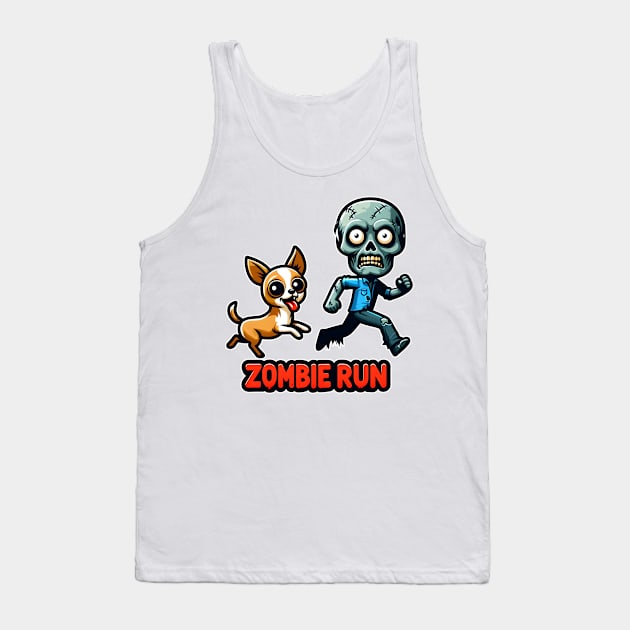 Zombie Run Tank Top by Rawlifegraphic